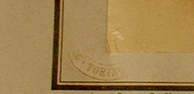 Seal printed on the card and photograph